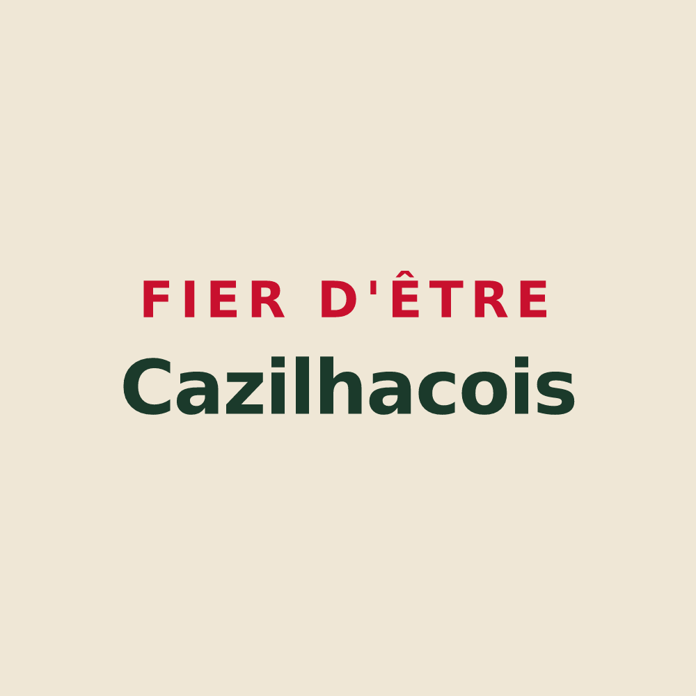 Tote bag « Fier d'être Cazilhacois » — design pour Cazilhac