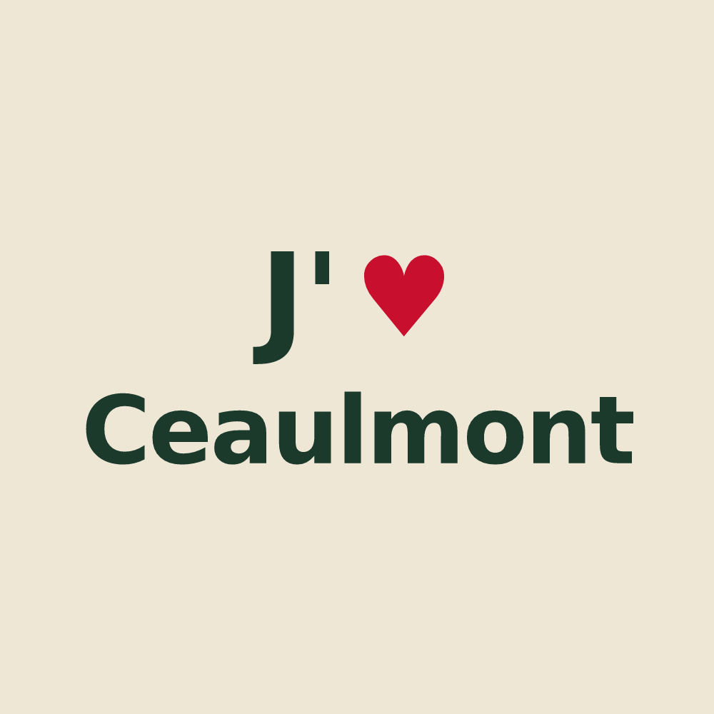 Tote bag personnalisé Ceaulmont — design J'aime Ceaulmont