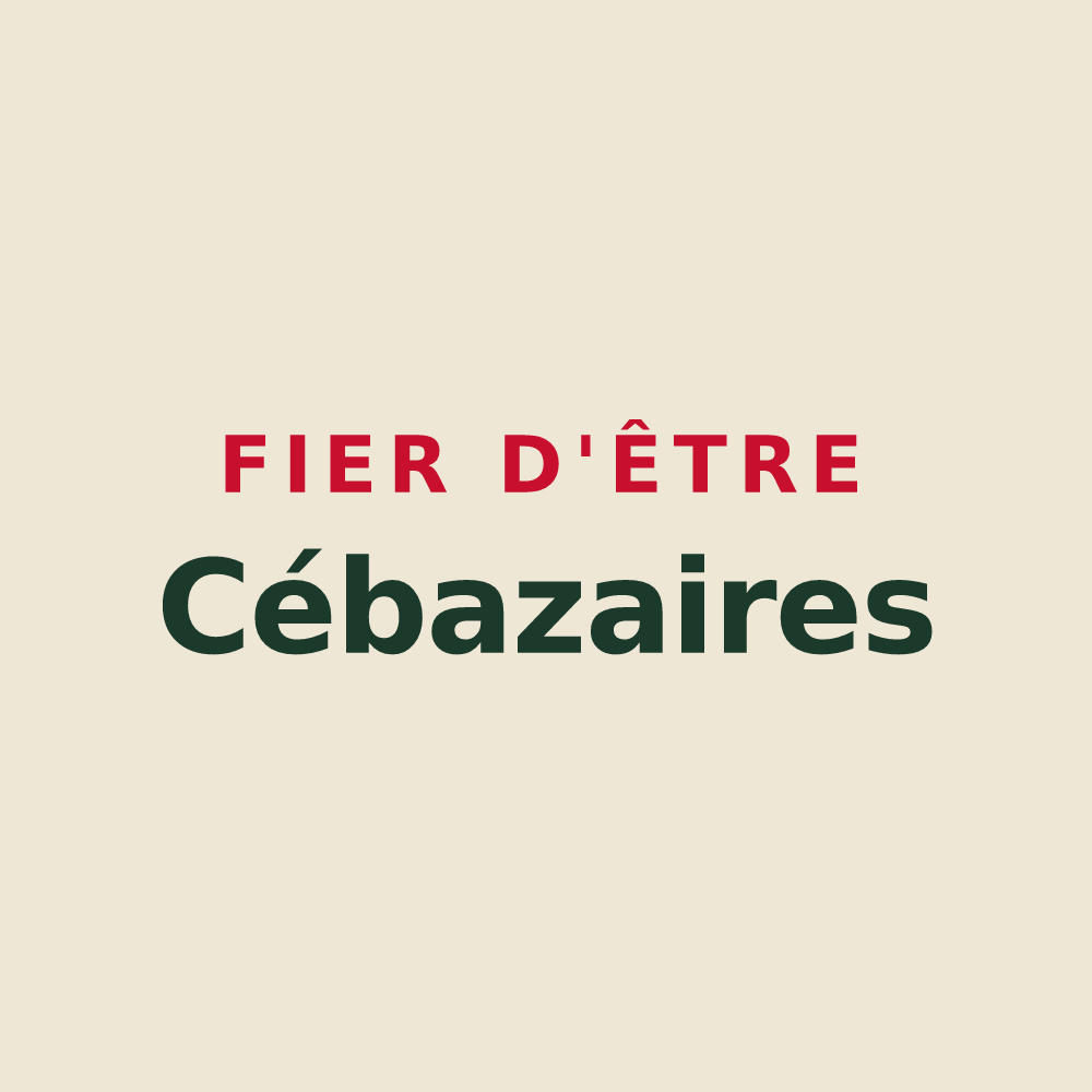 Tote bag « Fier d'être Cébazaires » — design pour Cébazat