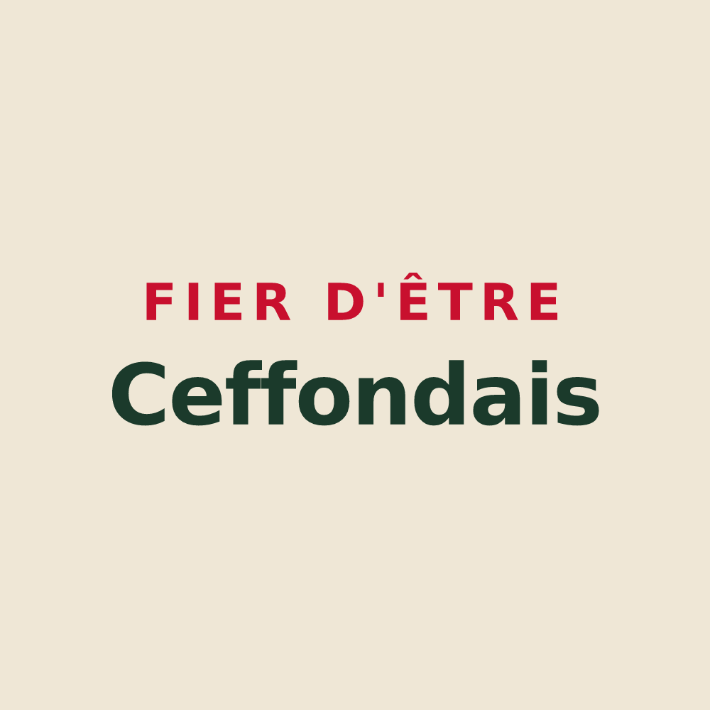 Tote bag « Fier d'être Ceffondais » — design pour Ceffonds