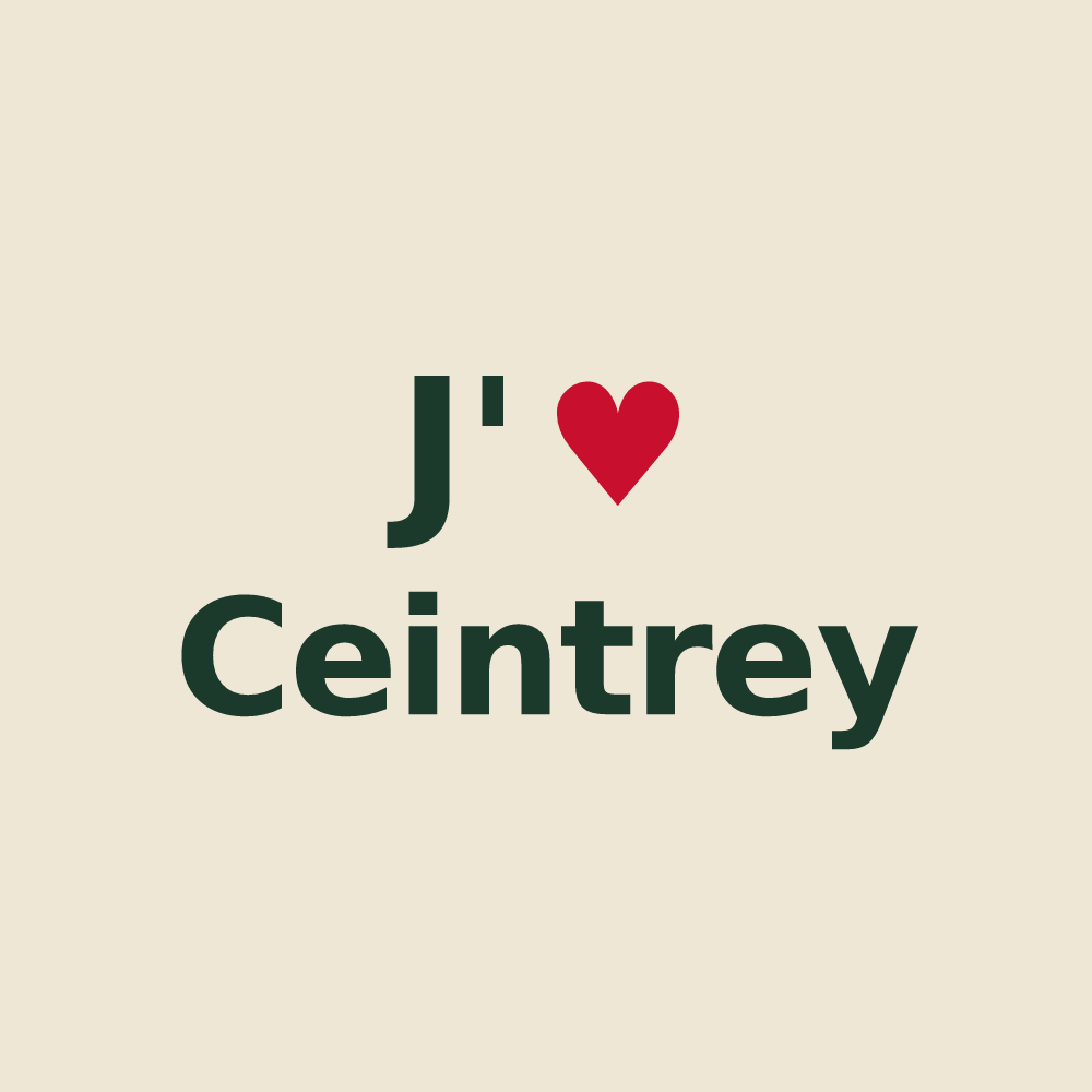 Tote bag personnalisé Ceintrey — design J'aime Ceintrey