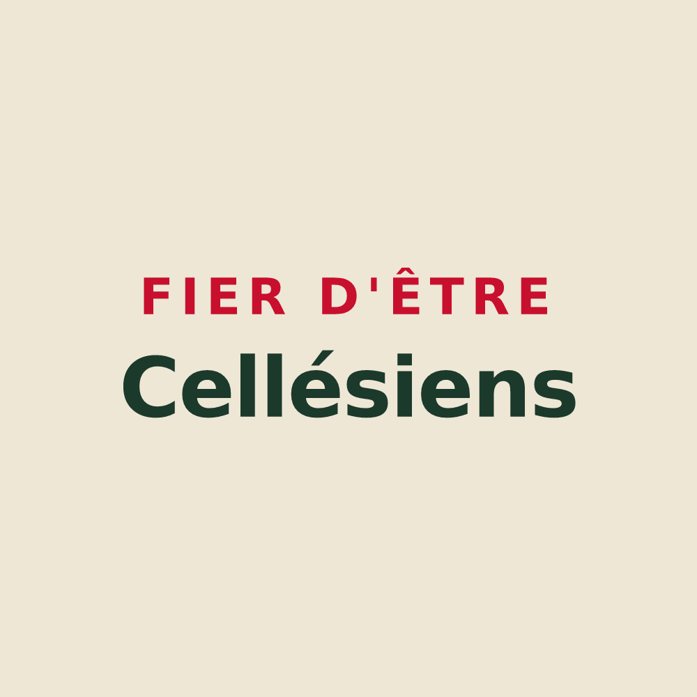 Tote bag « Fier d'être Cellésiens » — design pour Celles