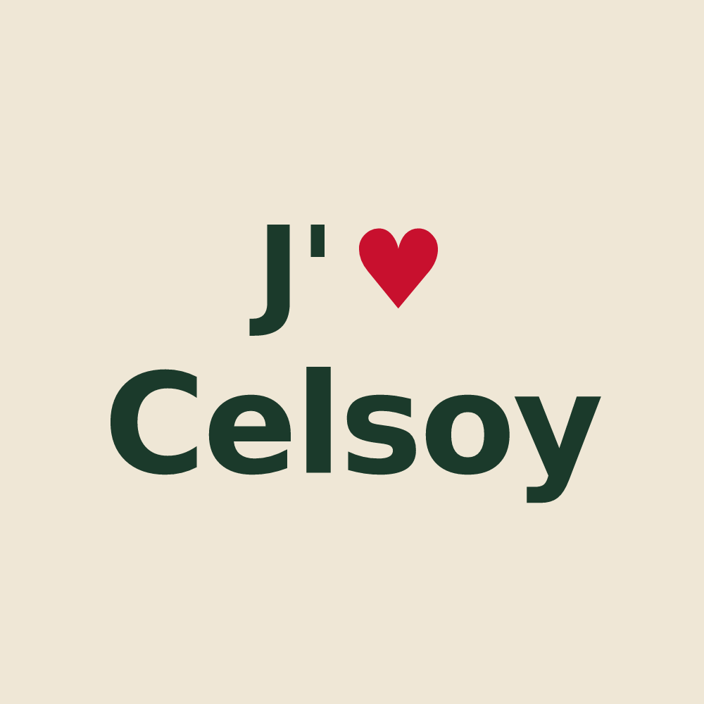 Tote bag personnalisé Celsoy — design J'aime Celsoy