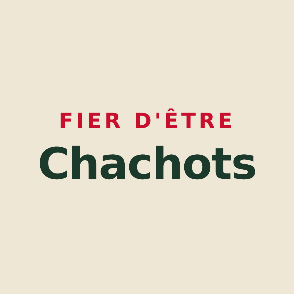 Tote bag « Fier d'être Chachots » — design pour Celsoy