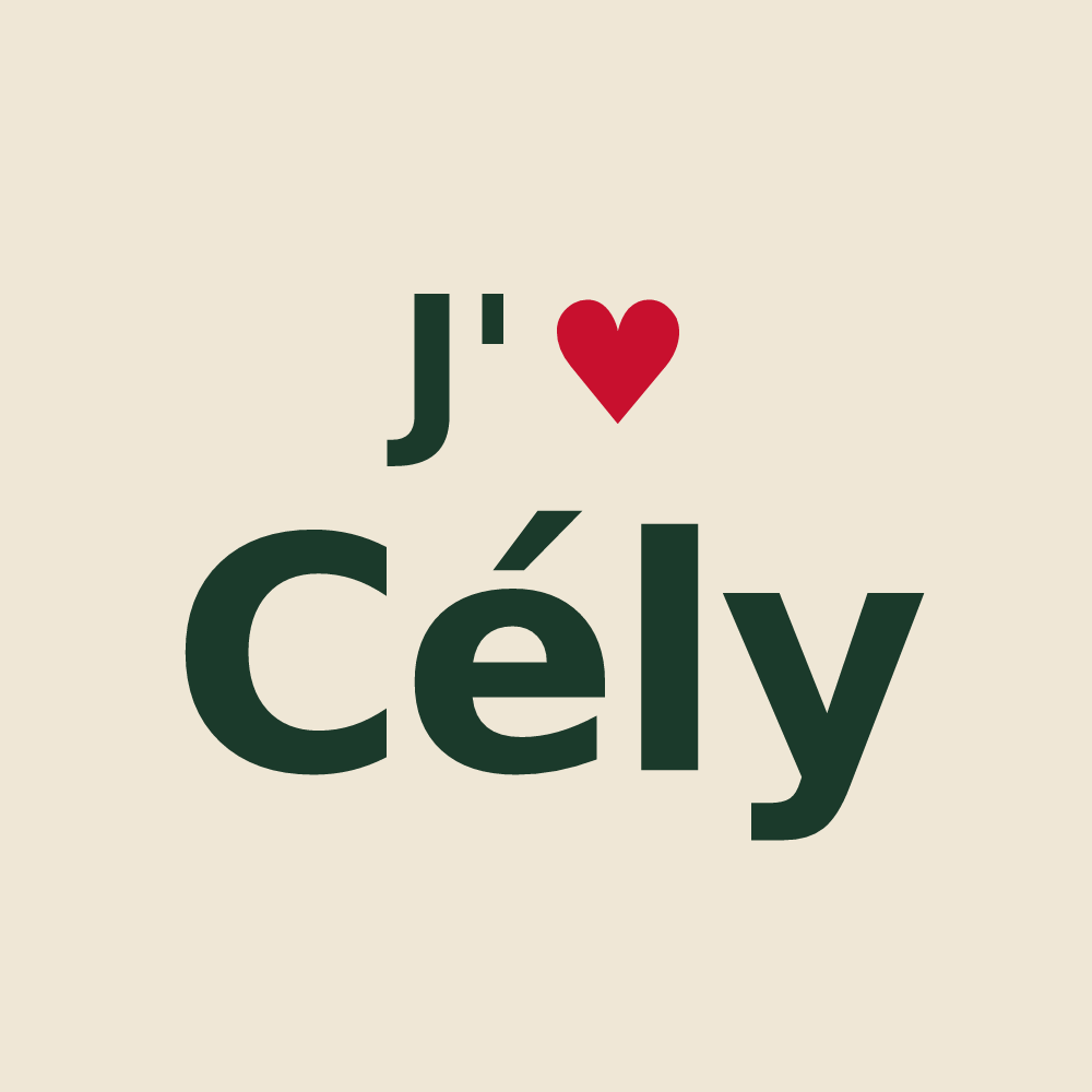 Tote bag personnalisé Cély — design J'aime Cély