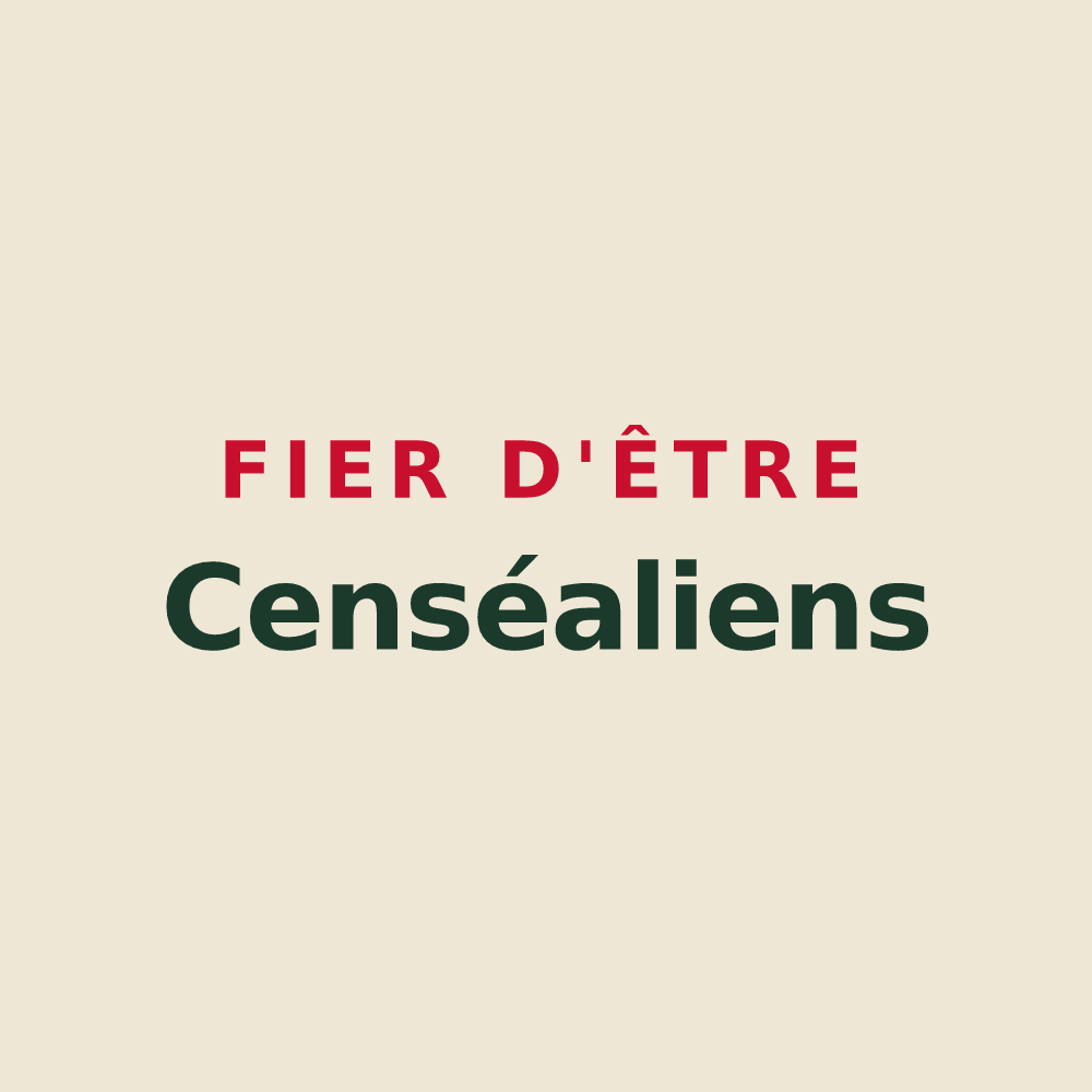 Tote bag « Fier d'être Censéaliens » — design pour Censeau