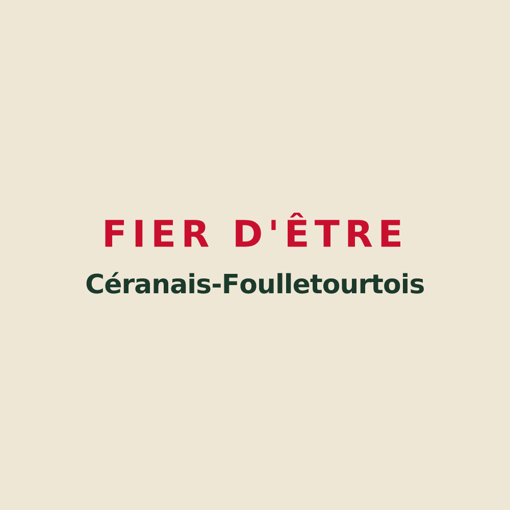 Tote bag « Fier d'être Céranais-Foulletourtois » — design pour Cérans-Foulletourte