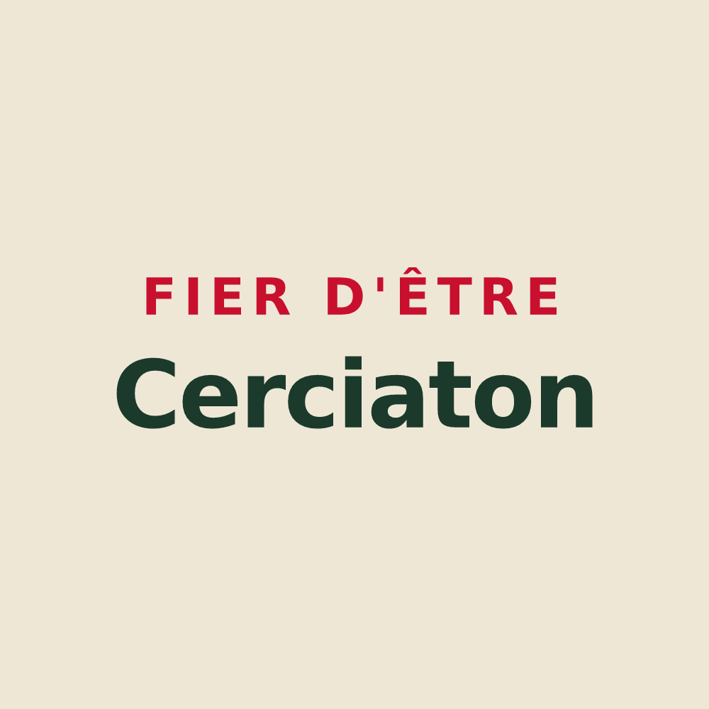 Tote bag « Fier d'être Cerciaton » — design pour Cercié