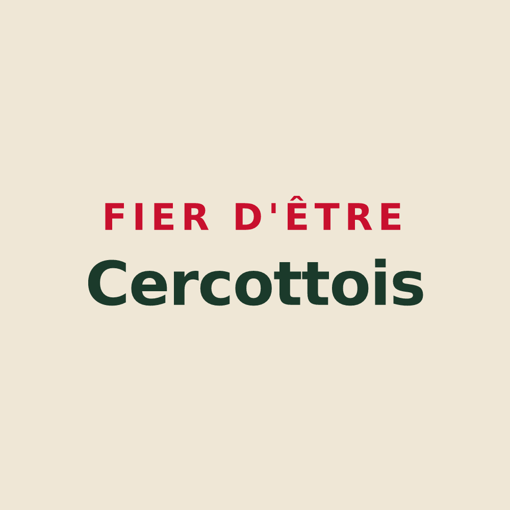 Tote bag « Fier d'être Cercottois » — design pour Cercottes