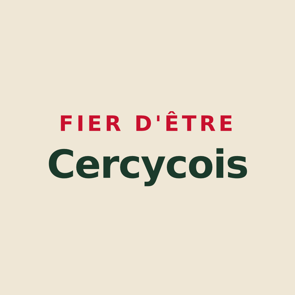 Tote bag « Fier d'être Cercycois » — design pour Cercy-la-Tour