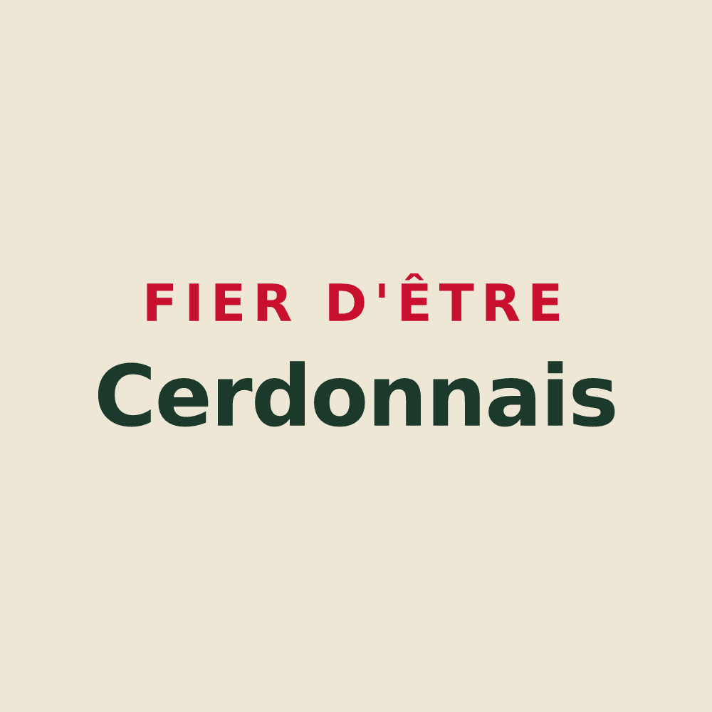 Tote bag « Fier d'être Cerdonnais » — design pour Cerdon