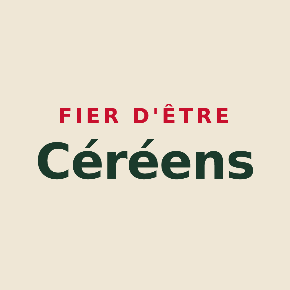 Tote bag « Fier d'être Céréens » — design pour Céré-la-Ronde