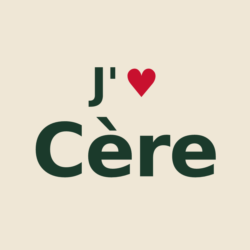 Tote bag personnalisé Cère — design J'aime Cère