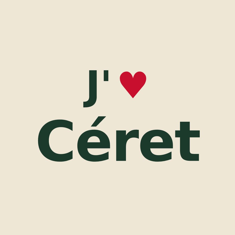 Tote bag personnalisé Céret — design J'aime Céret