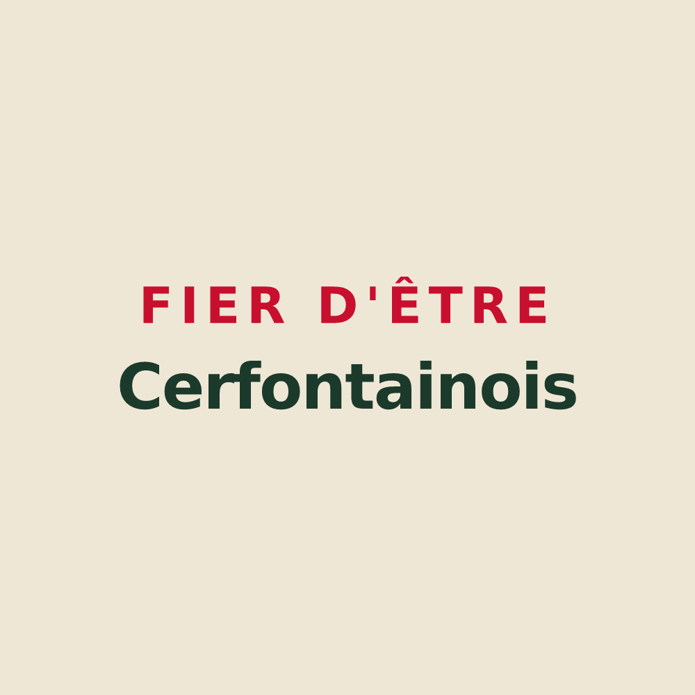 Tote bag « Fier d'être Cerfontainois » — design pour Cerfontaine