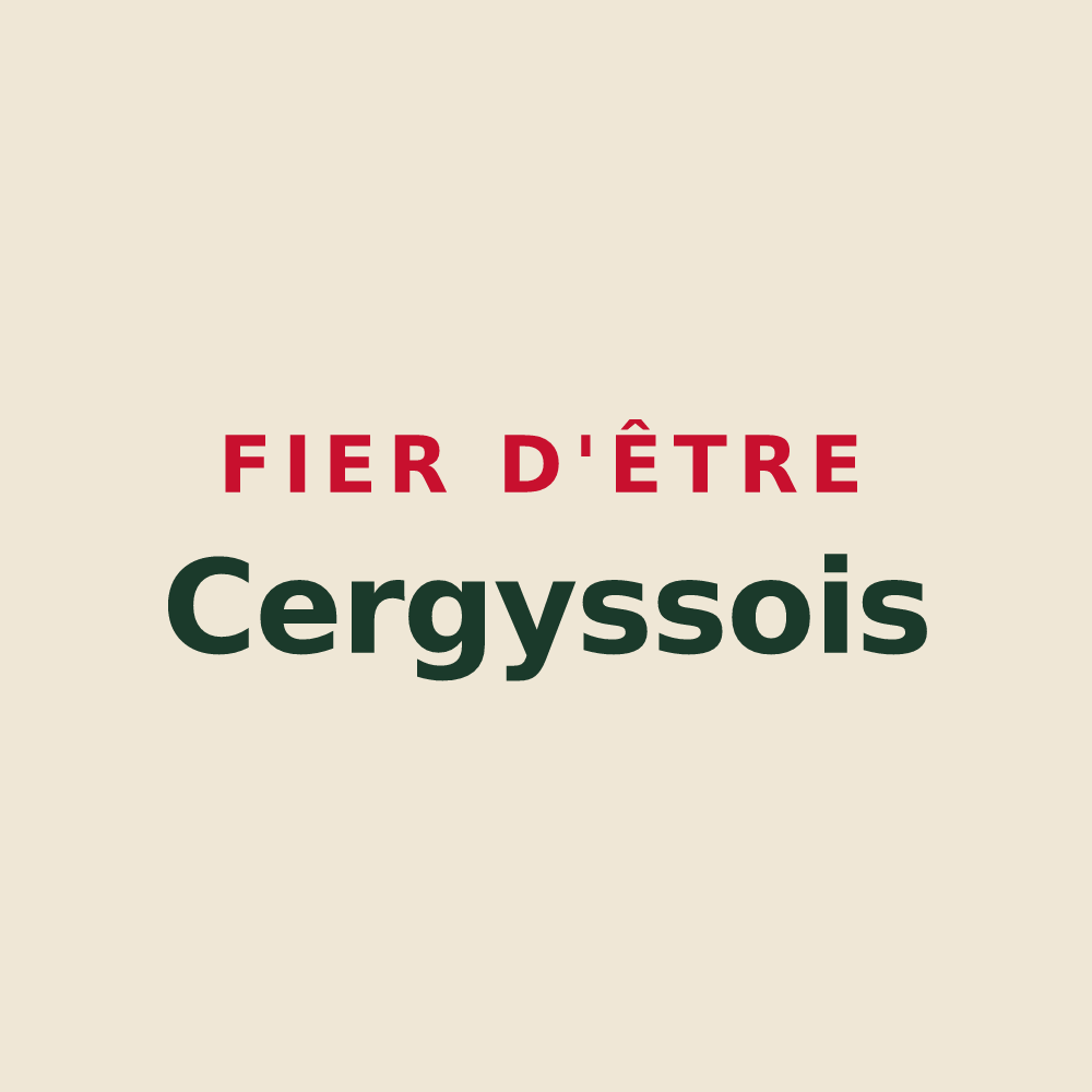 Tote bag « Fier d'être Cergyssois » — design pour Cergy