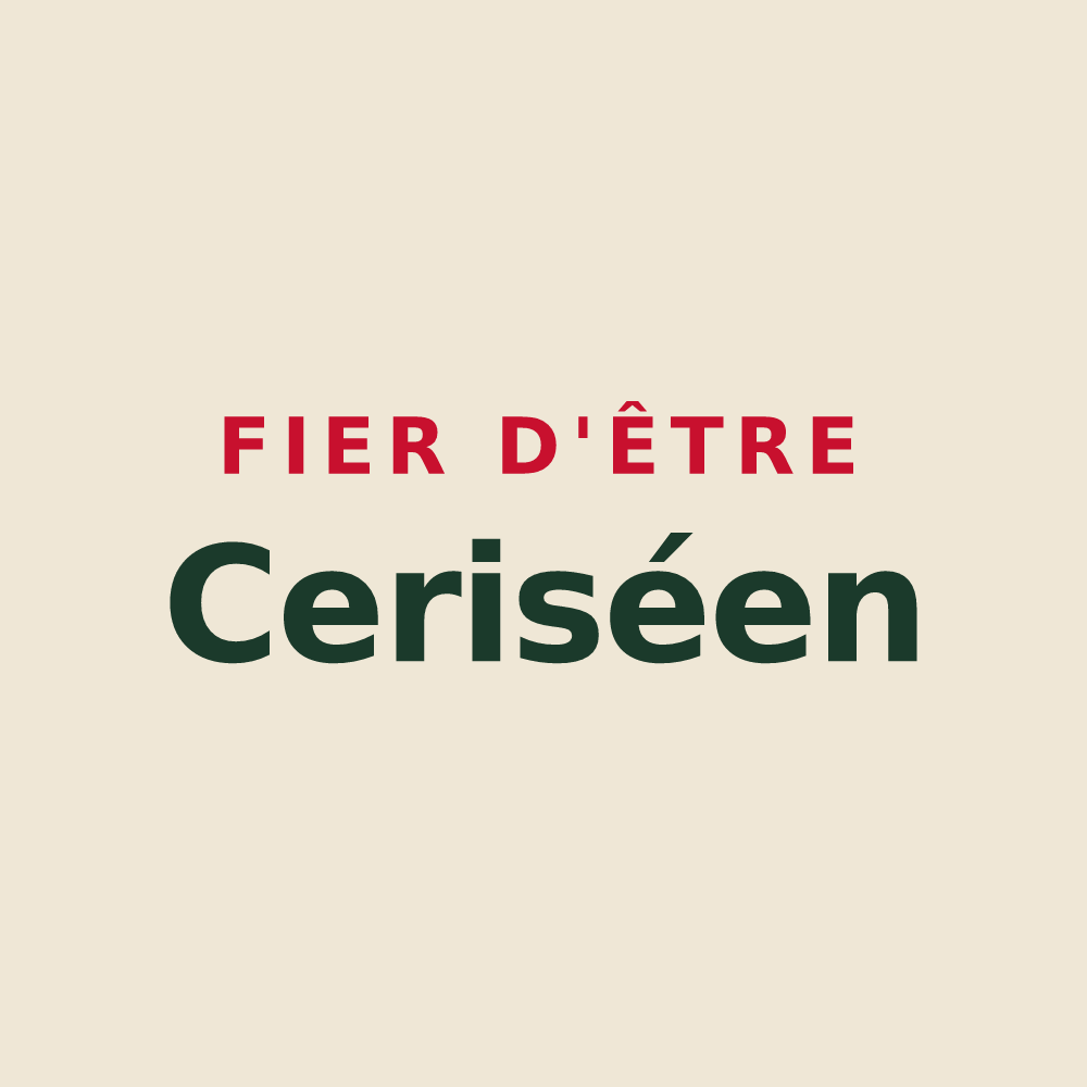 Tote bag « Fier d'être Ceriséen » — design pour Cerisé