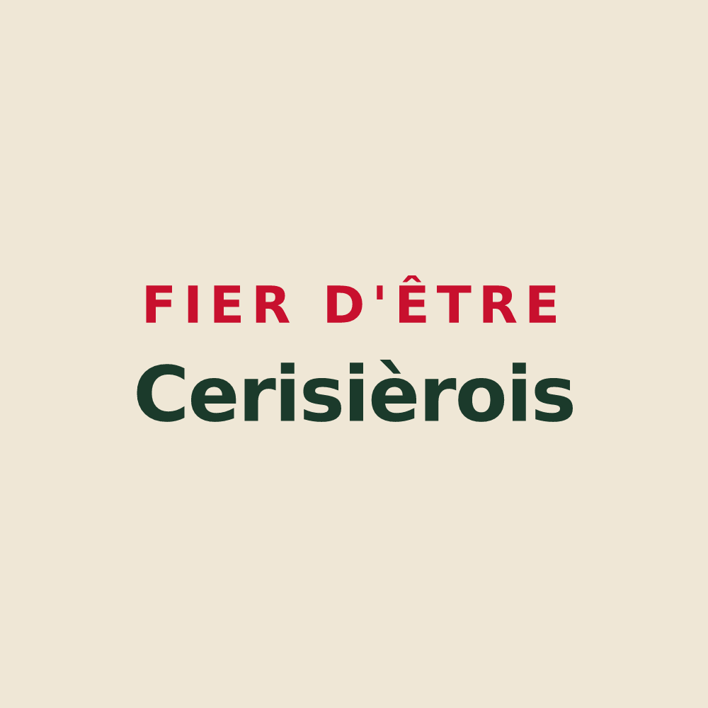 Tote bag « Fier d'être Cerisièrois » — design pour Cerisières