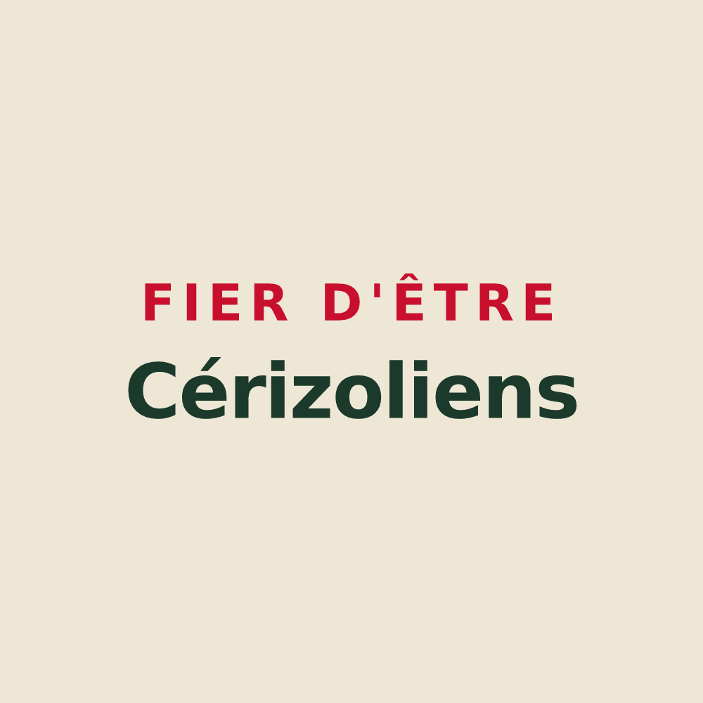 Tote bag « Fier d'être Cérizoliens » — design pour Cérizols