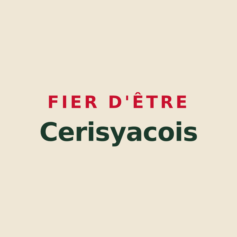 Tote bag « Fier d'être Cerisyacois » — design pour Cerizy