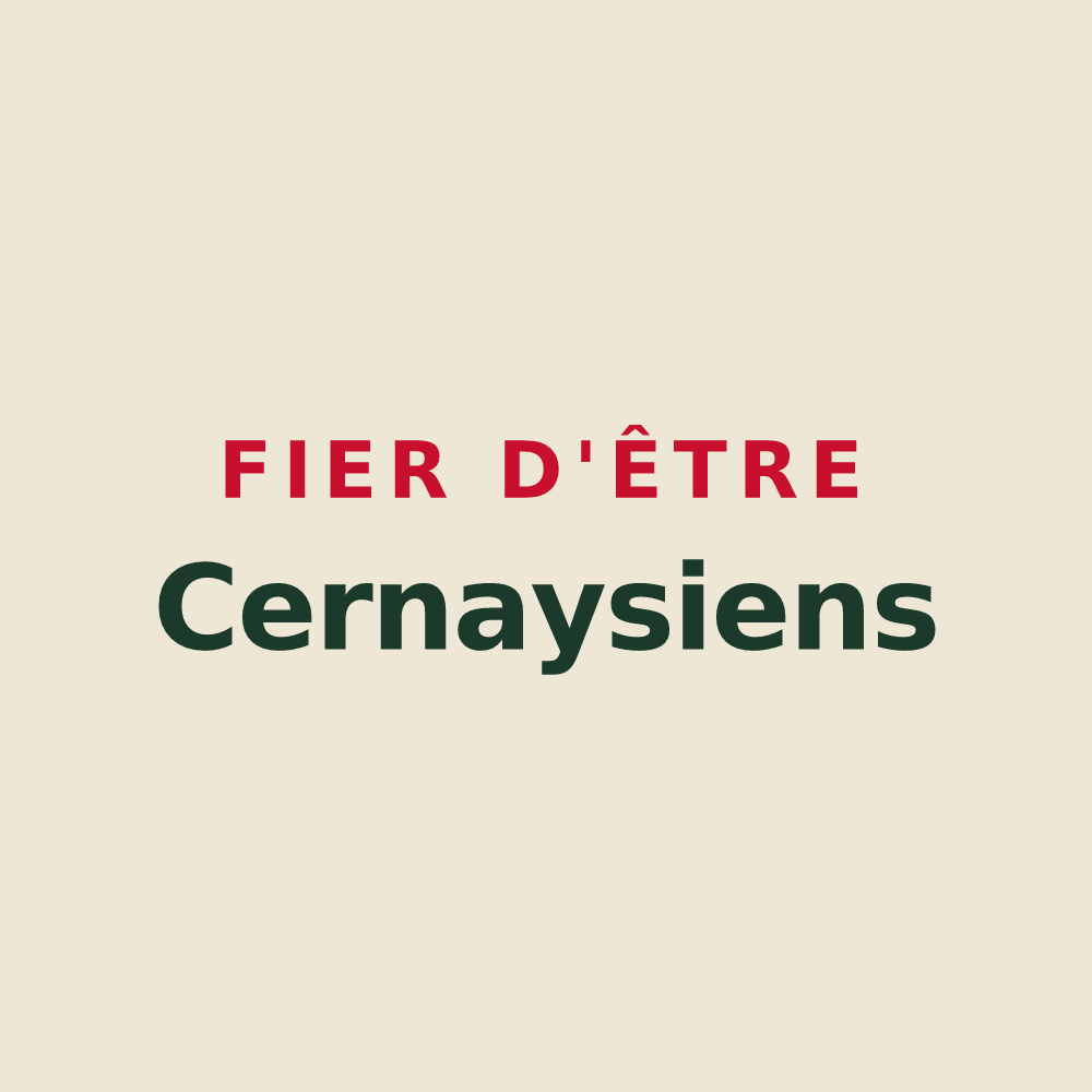 Tote bag « Fier d'être Cernaysiens » — design pour Cernay-la-Ville