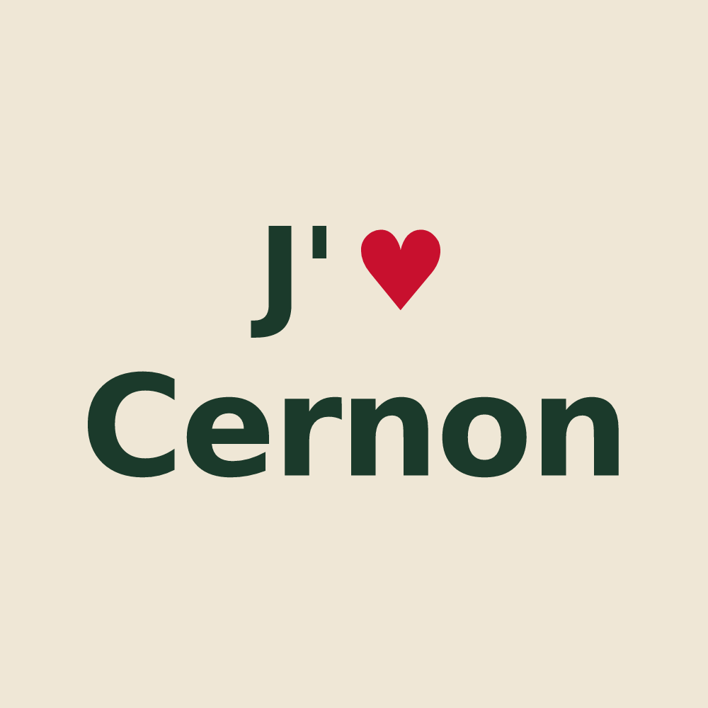 Tote bag personnalisé Cernon — design J'aime Cernon