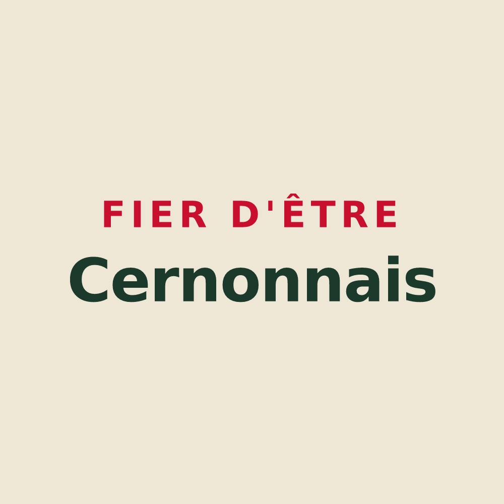 Tote bag « Fier d'être Cernonnais » — design pour Cernon