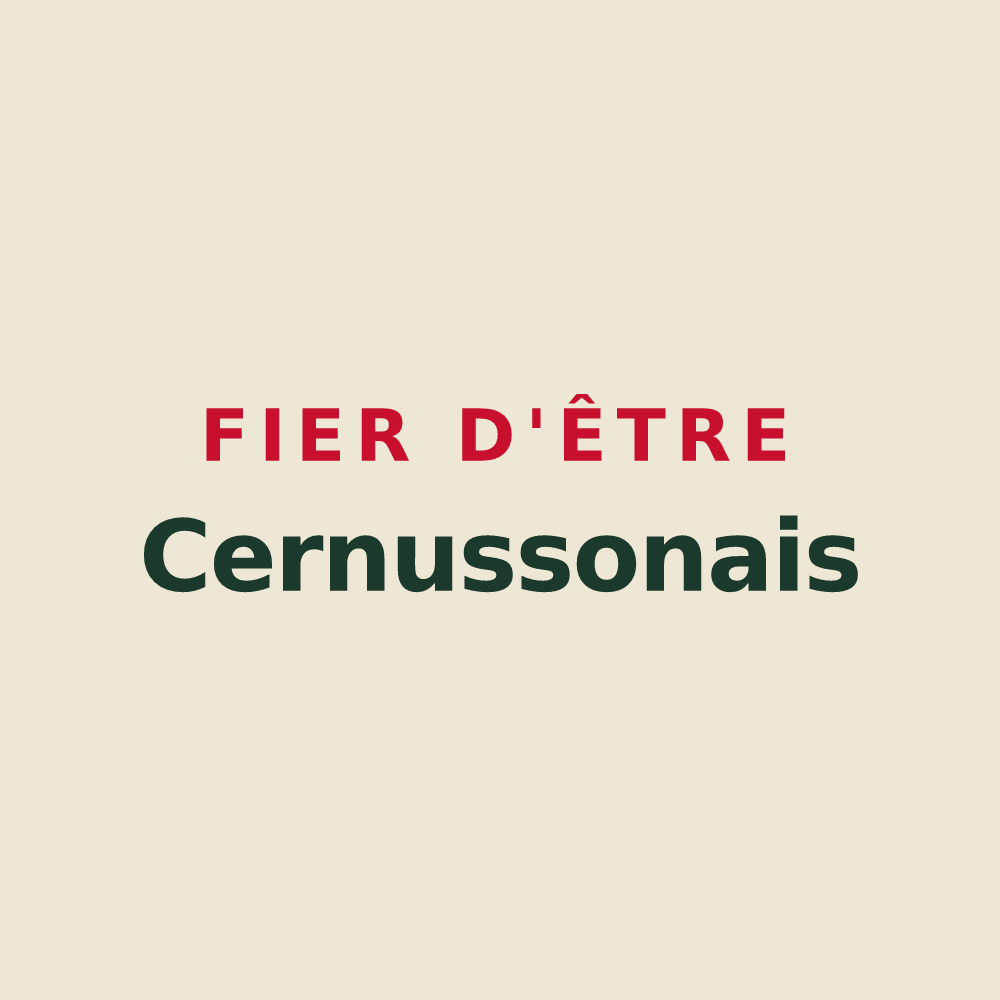 Tote bag « Fier d'être Cernussonais » — design pour Cernusson