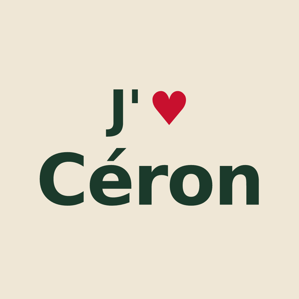 Tote bag personnalisé Céron — design J'aime Céron