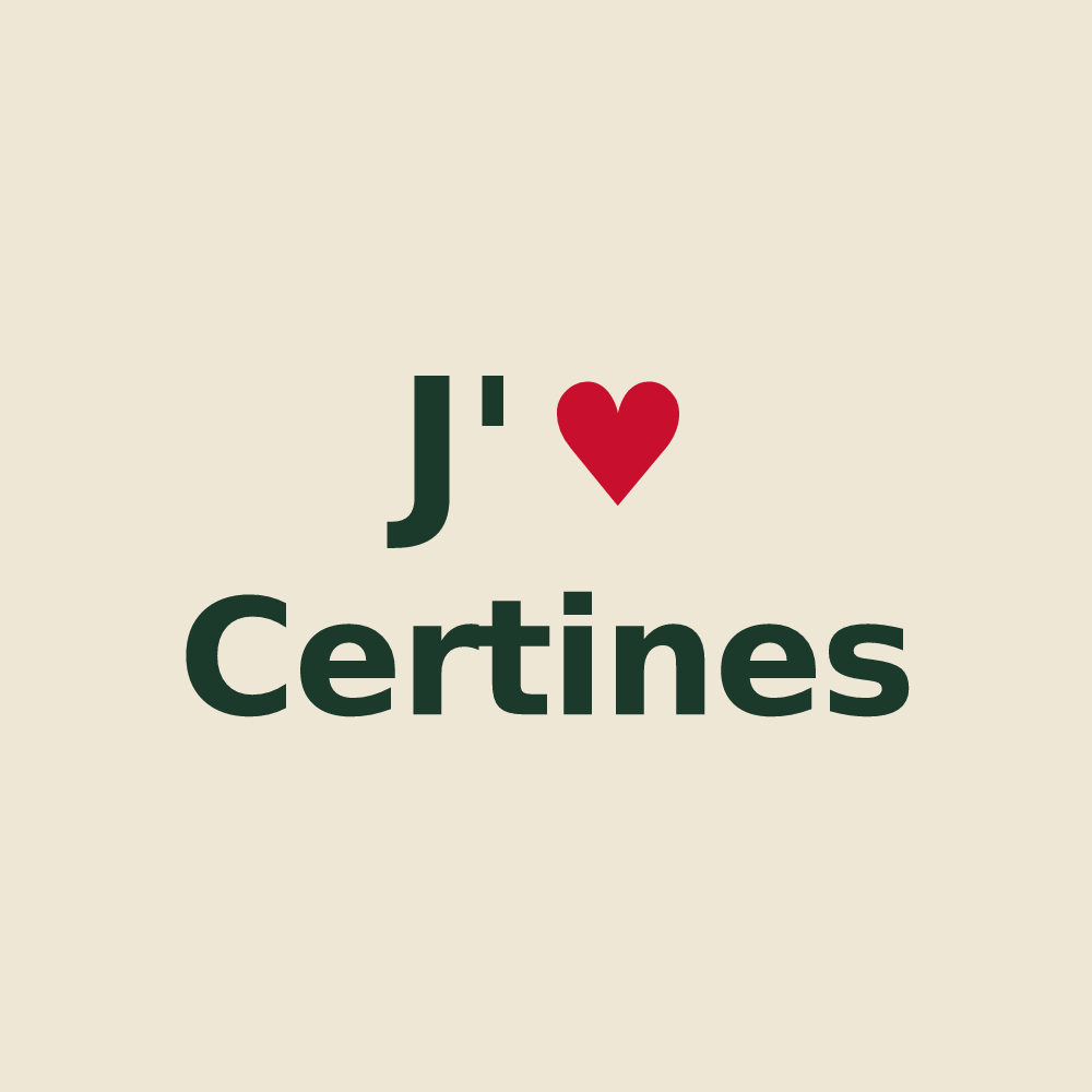 Tote bag personnalisé Certines — design J'aime Certines