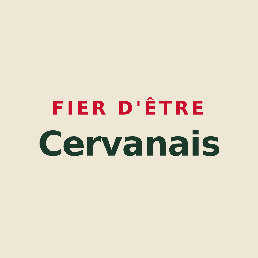 Tote bag « Fier d'être Cervanais » — design pour Cervens