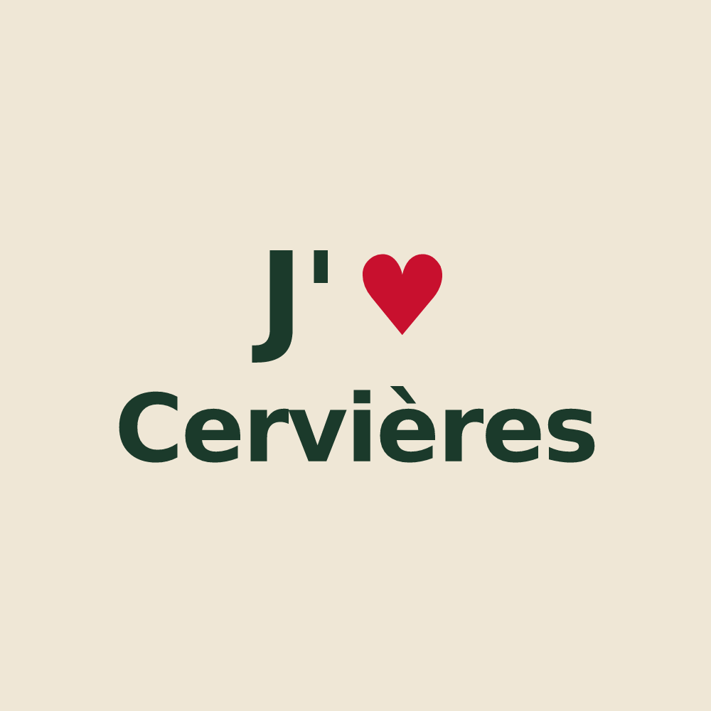 Tote bag personnalisé Cervières — design J'aime Cervières