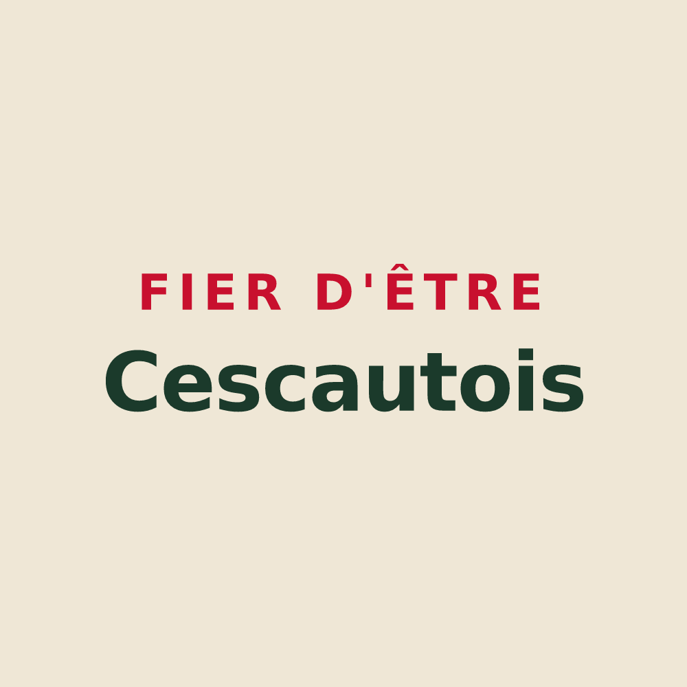 Tote bag « Fier d'être Cescautois » — design pour Cescau