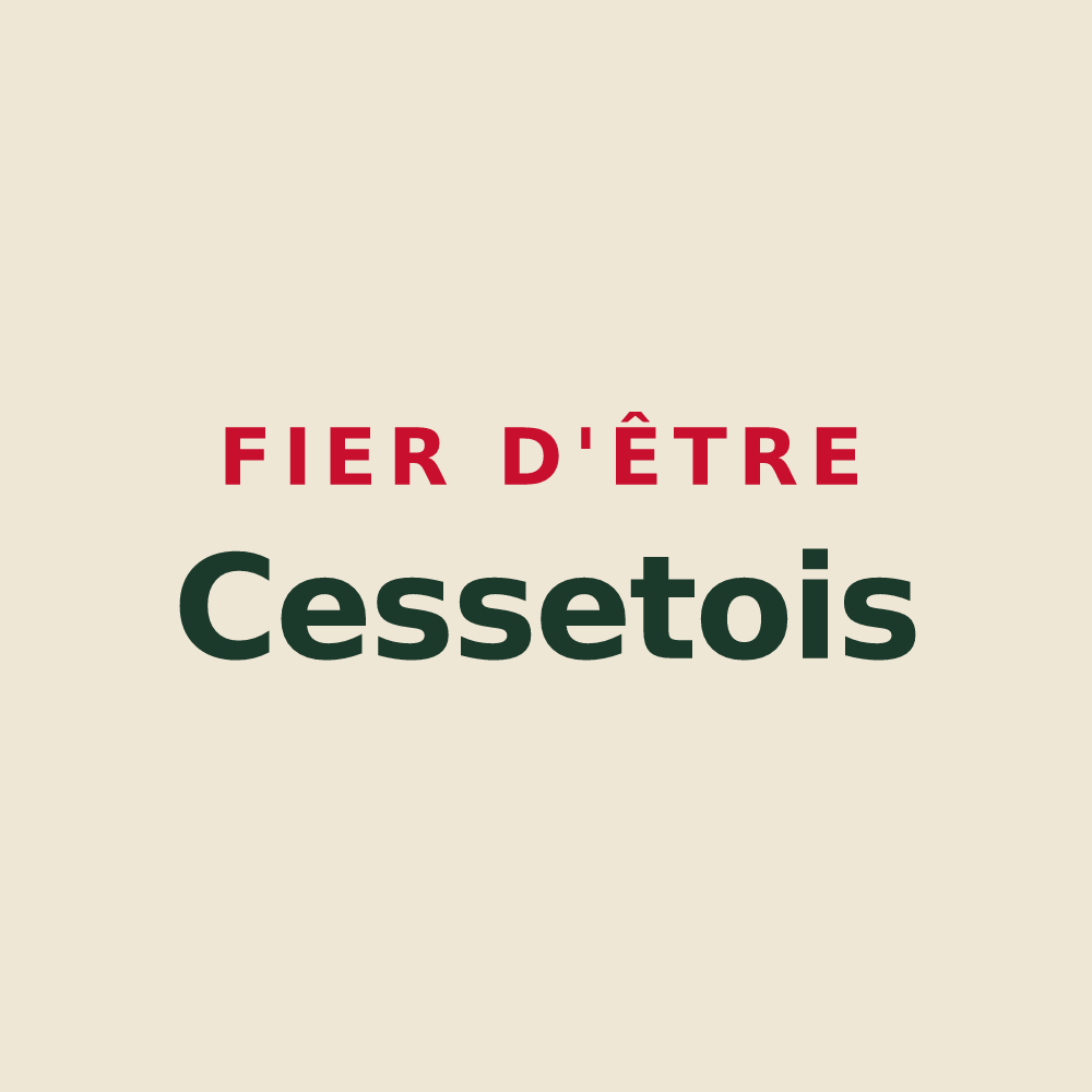 Tote bag « Fier d'être Cessetois » — design pour Cesset