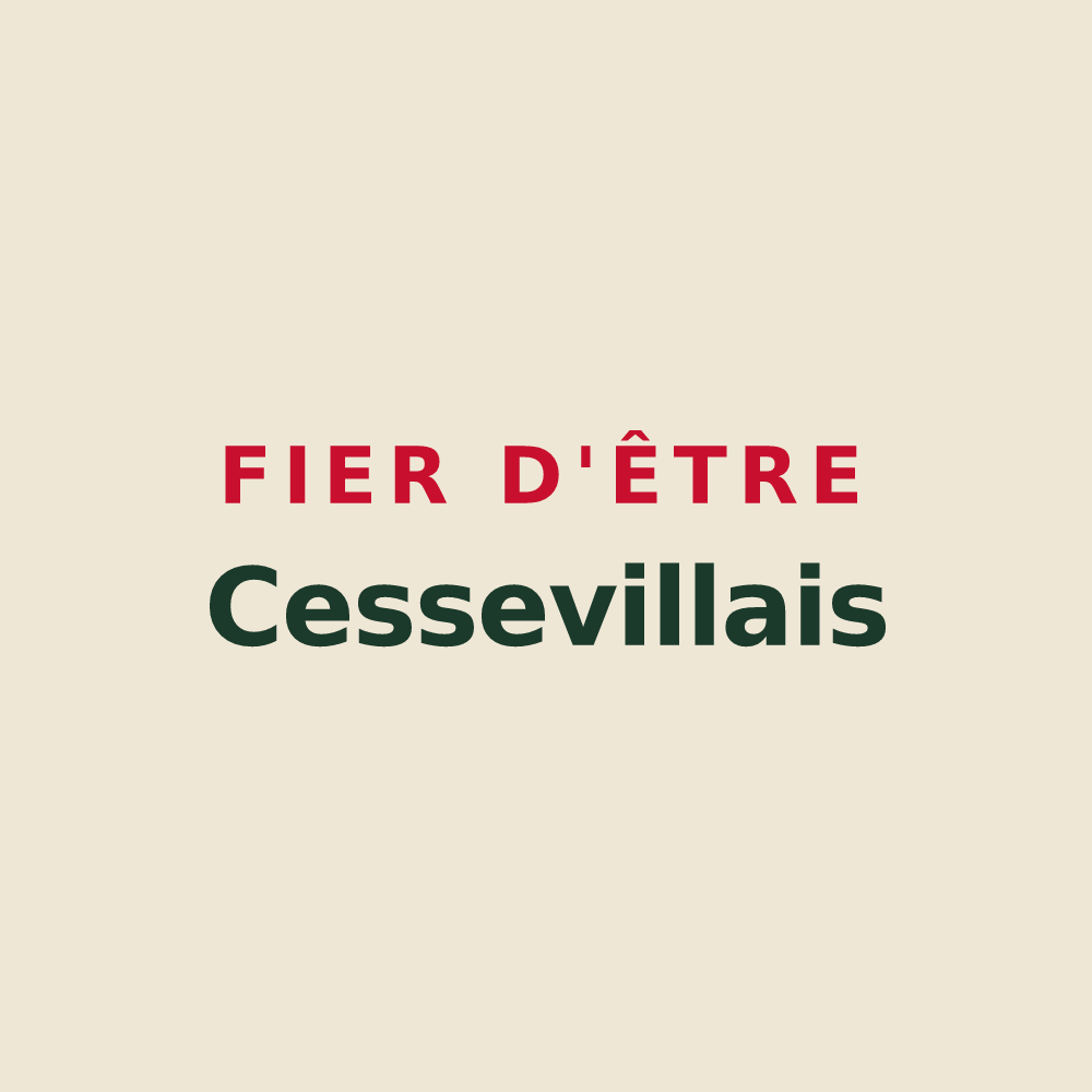 Tote bag « Fier d'être Cessevillais » — design pour Cesseville