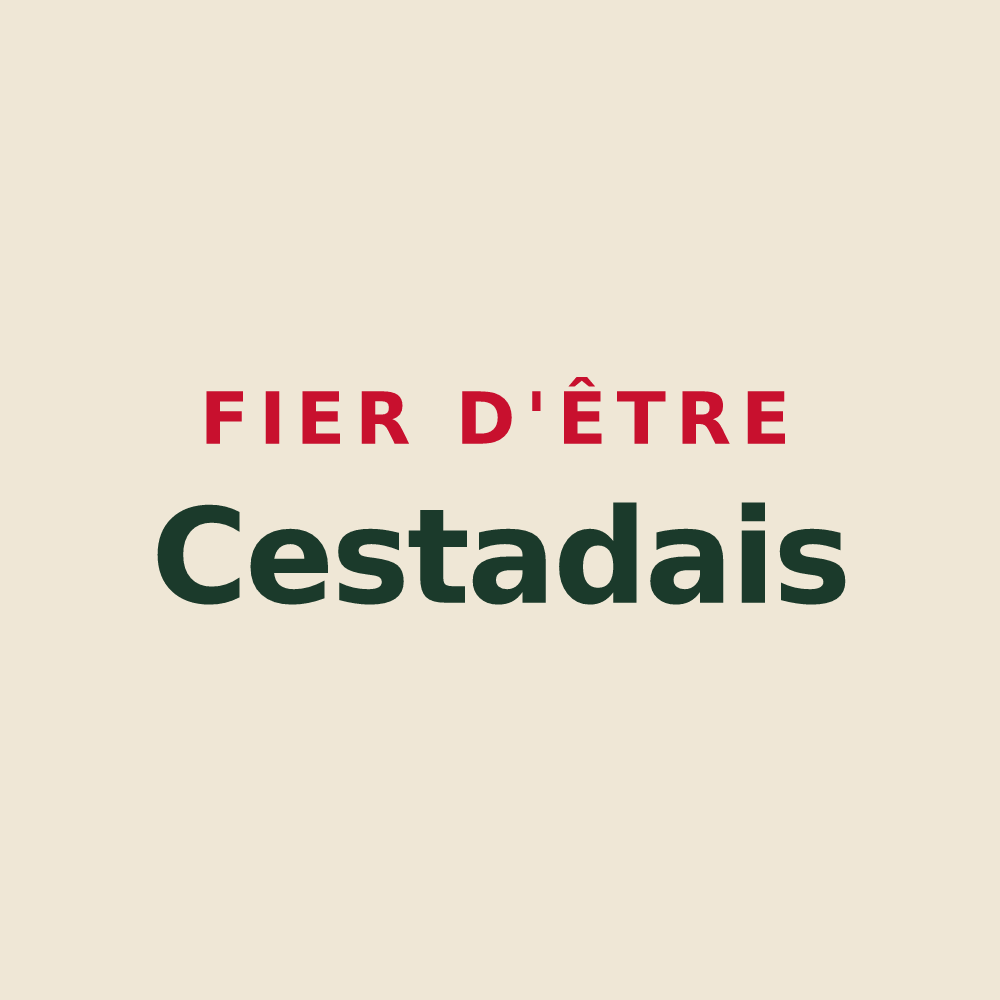 Tote bag « Fier d'être Cestadais » — design pour Cestas