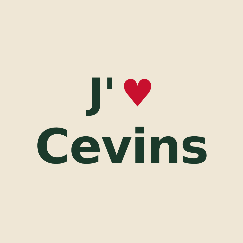 Tote bag personnalisé Cevins — design J'aime Cevins