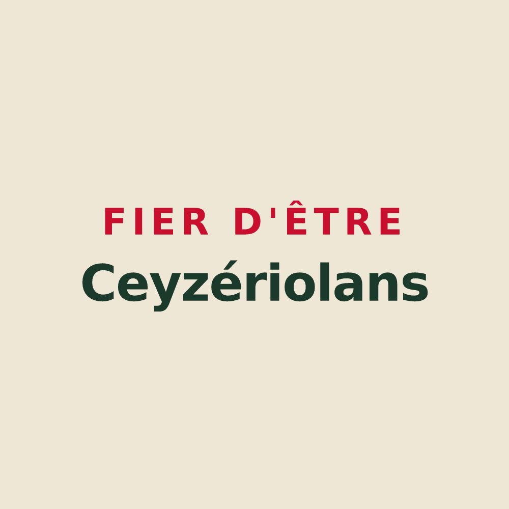 Tote bag « Fier d'être Ceyzériolans » — design pour Ceyzérieu