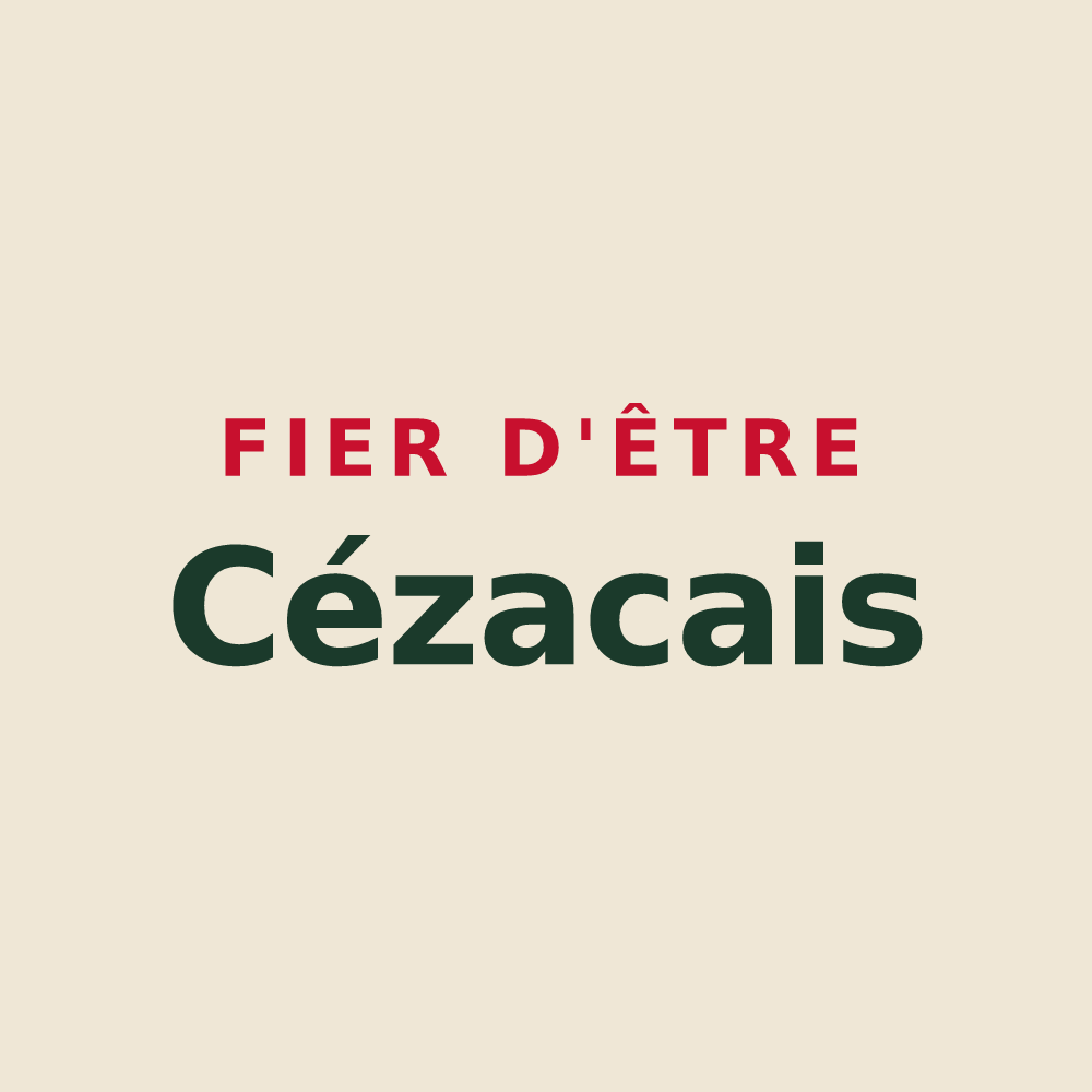 Tote bag « Fier d'être Cézacais » — design pour Cézac