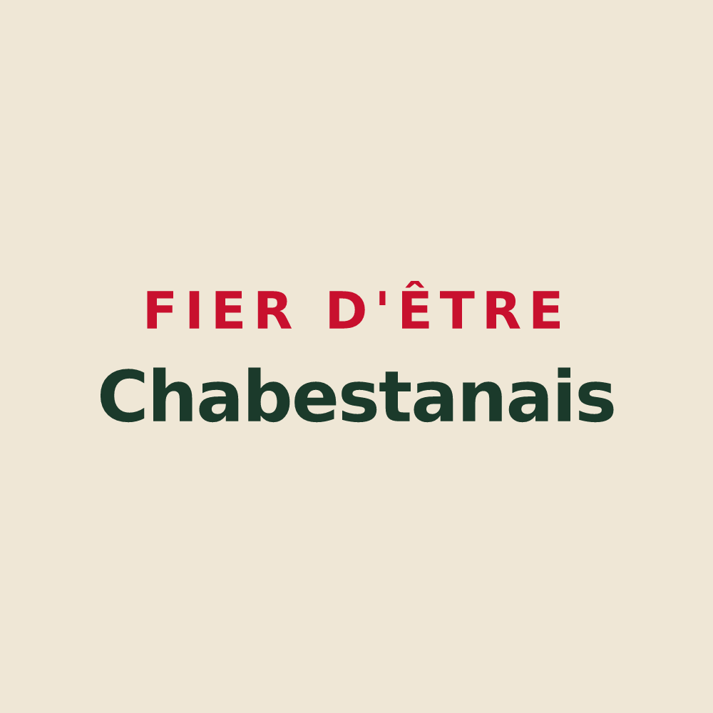 Tote bag « Fier d'être Chabestanais » — design pour Chabestan