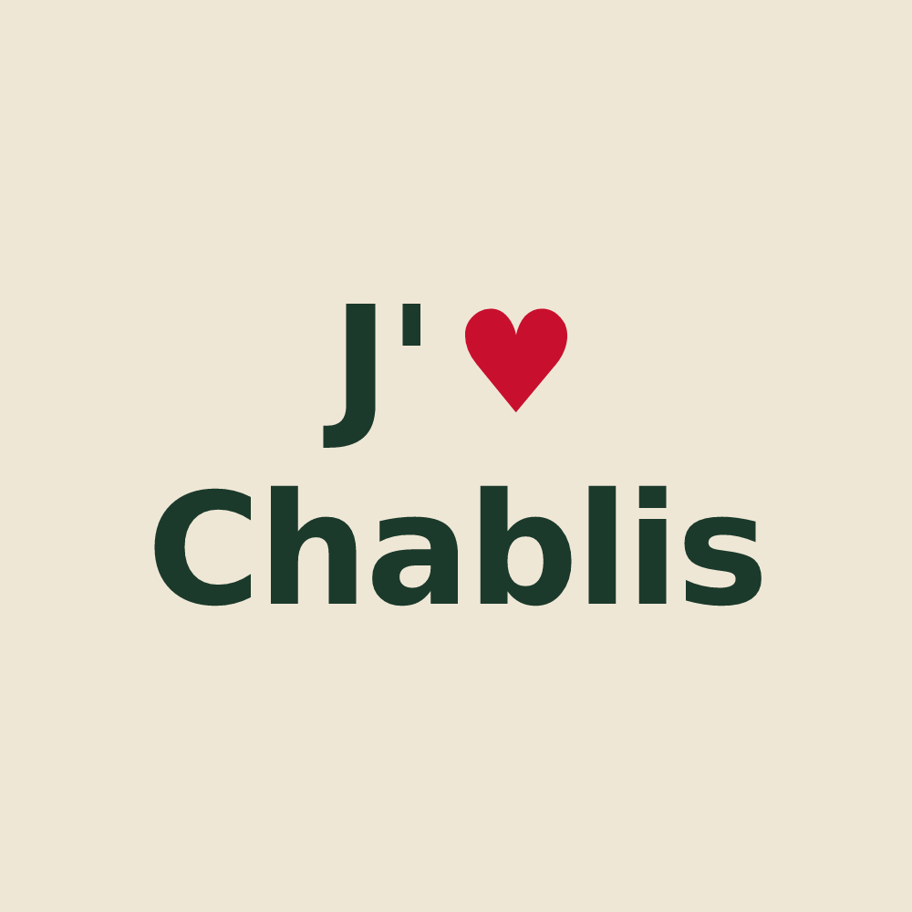 Tote bag personnalisé Chablis — design J'aime Chablis