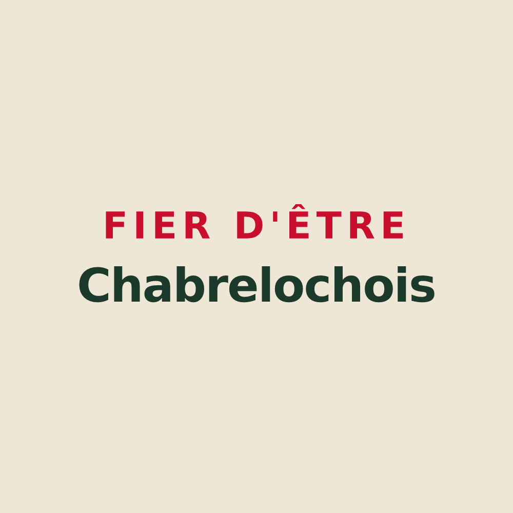Tote bag « Fier d'être Chabrelochois » — design pour Chabreloche