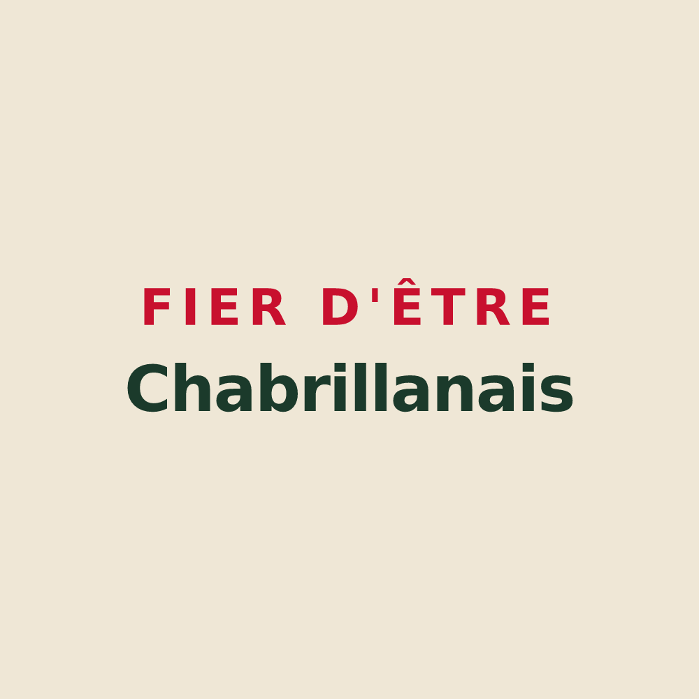 Tote bag « Fier d'être Chabrillanais » — design pour Chabrillan