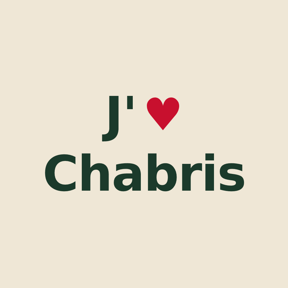 Tote bag personnalisé Chabris — design « J'aime Chabris » imprimé sur le tote bag