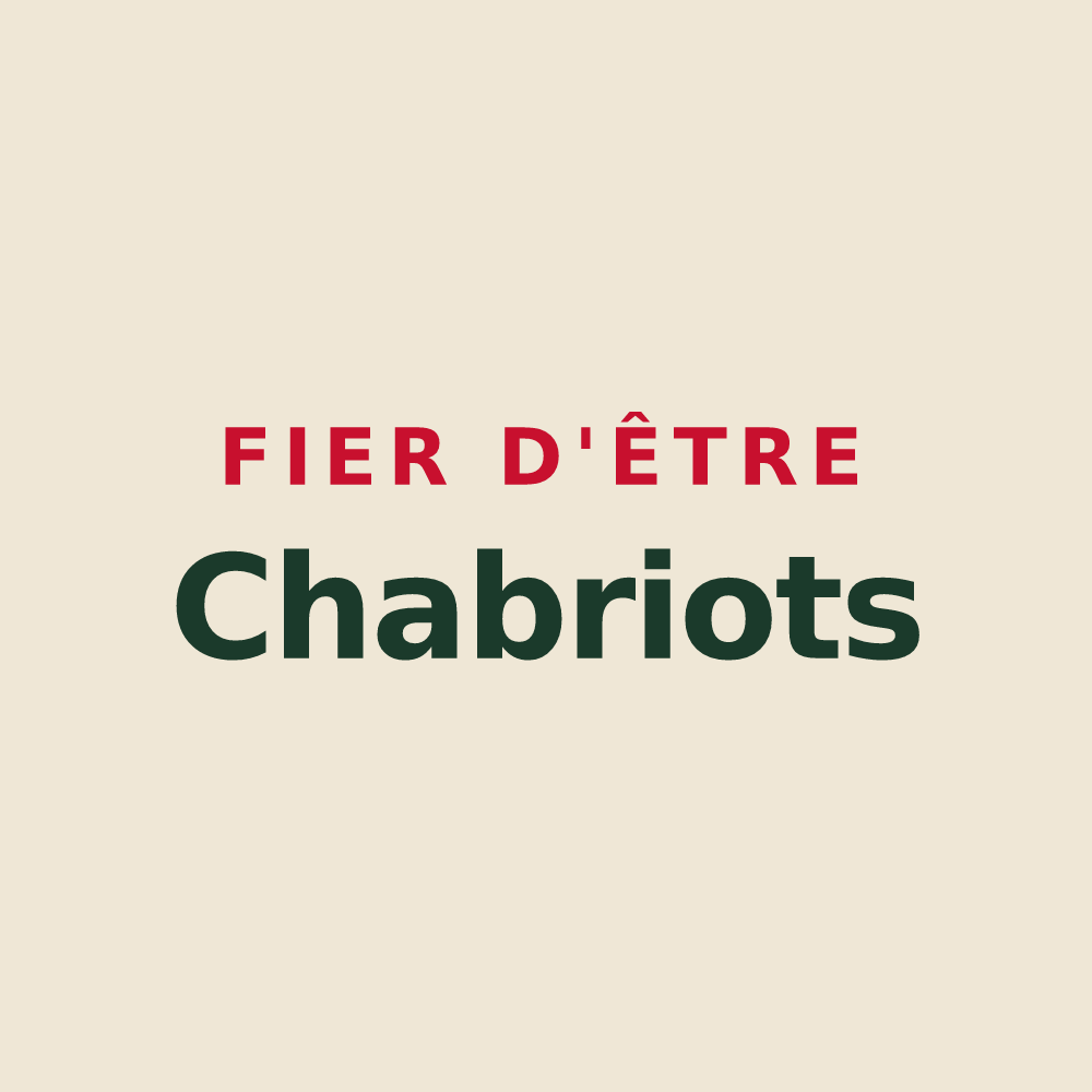 Tote bag « Fier d'être Chabriots » — design pour Chabris