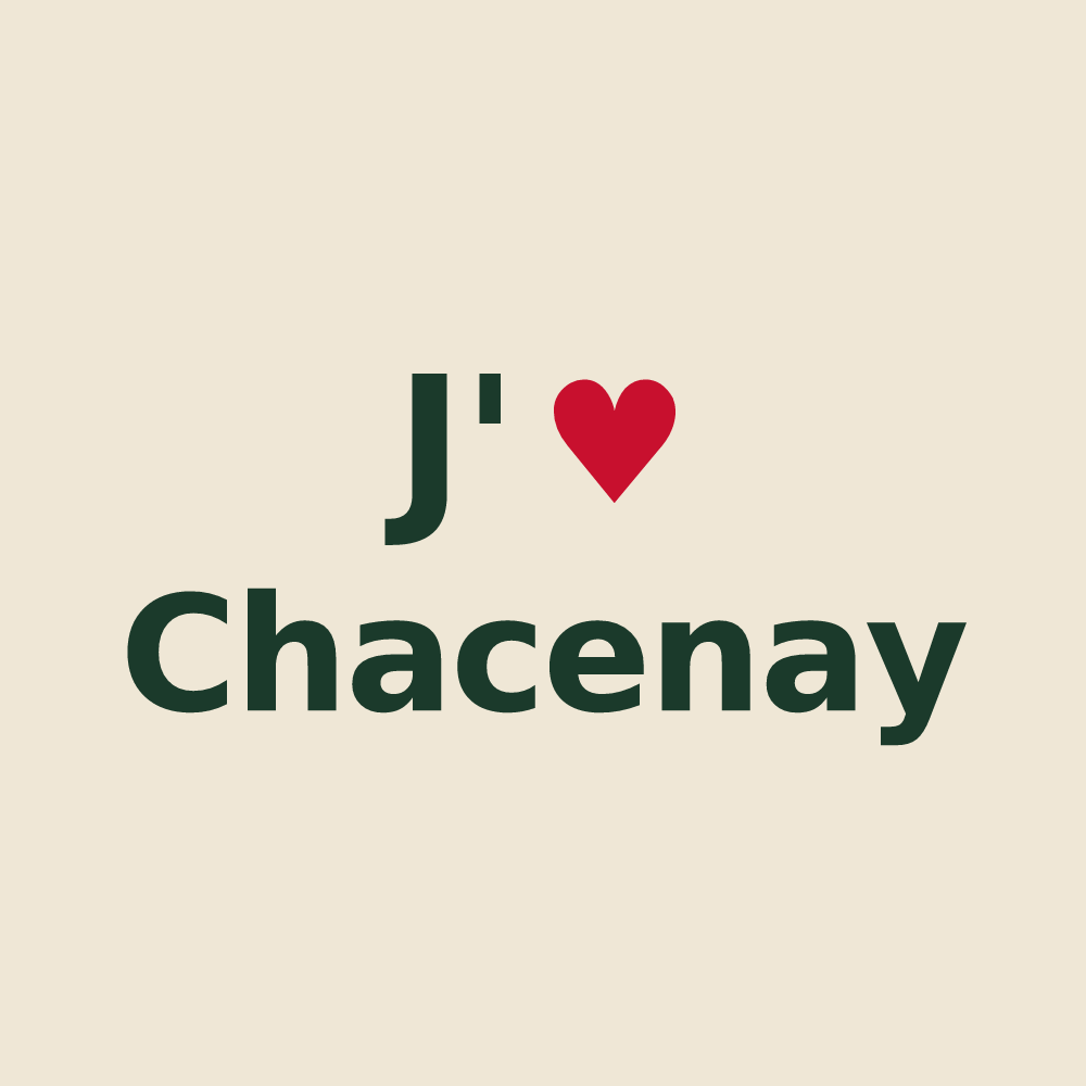 Tote bag personnalisé Chacenay — design J'aime Chacenay