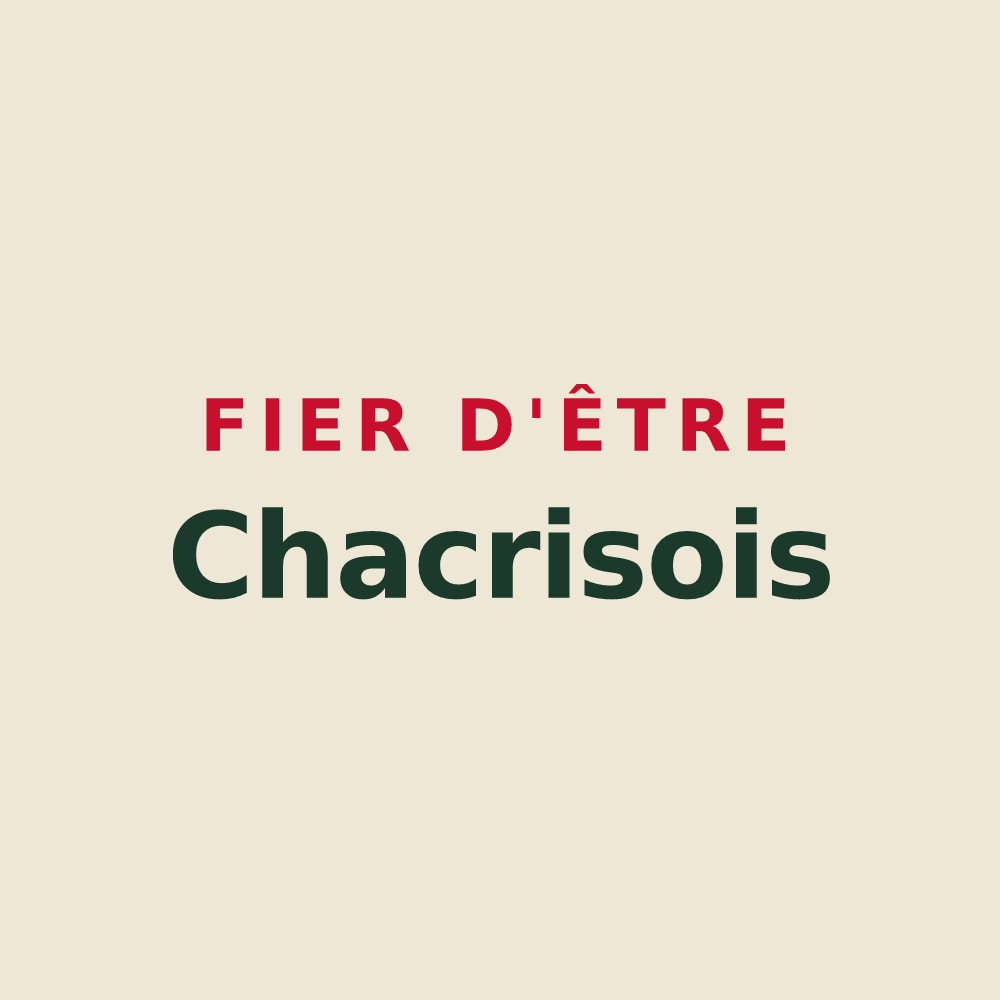 Tote bag « Fier d'être Chacrisois » — design pour Chacrise
