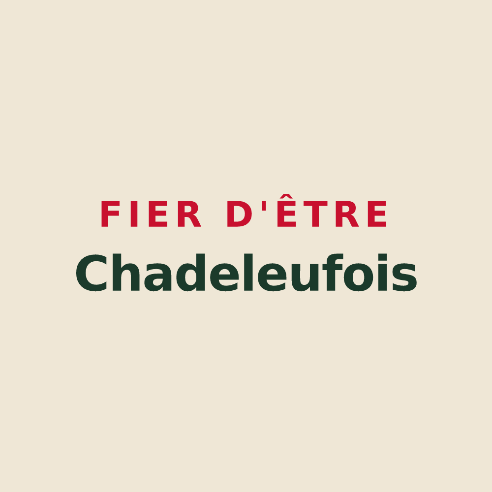 Tote bag « Fier d'être Chadeleufois » — design pour Chadeleuf