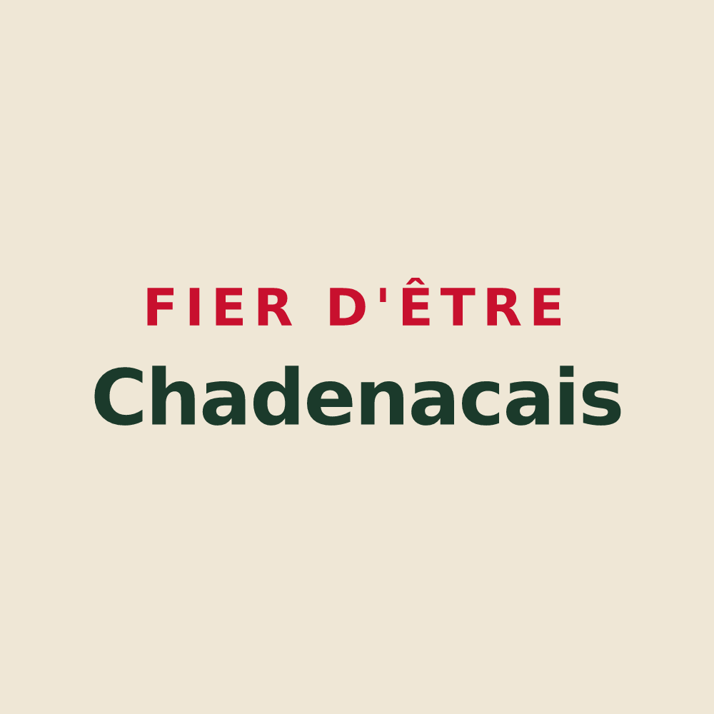 Tote bag « Fier d'être Chadenacais » — design pour Chadenac