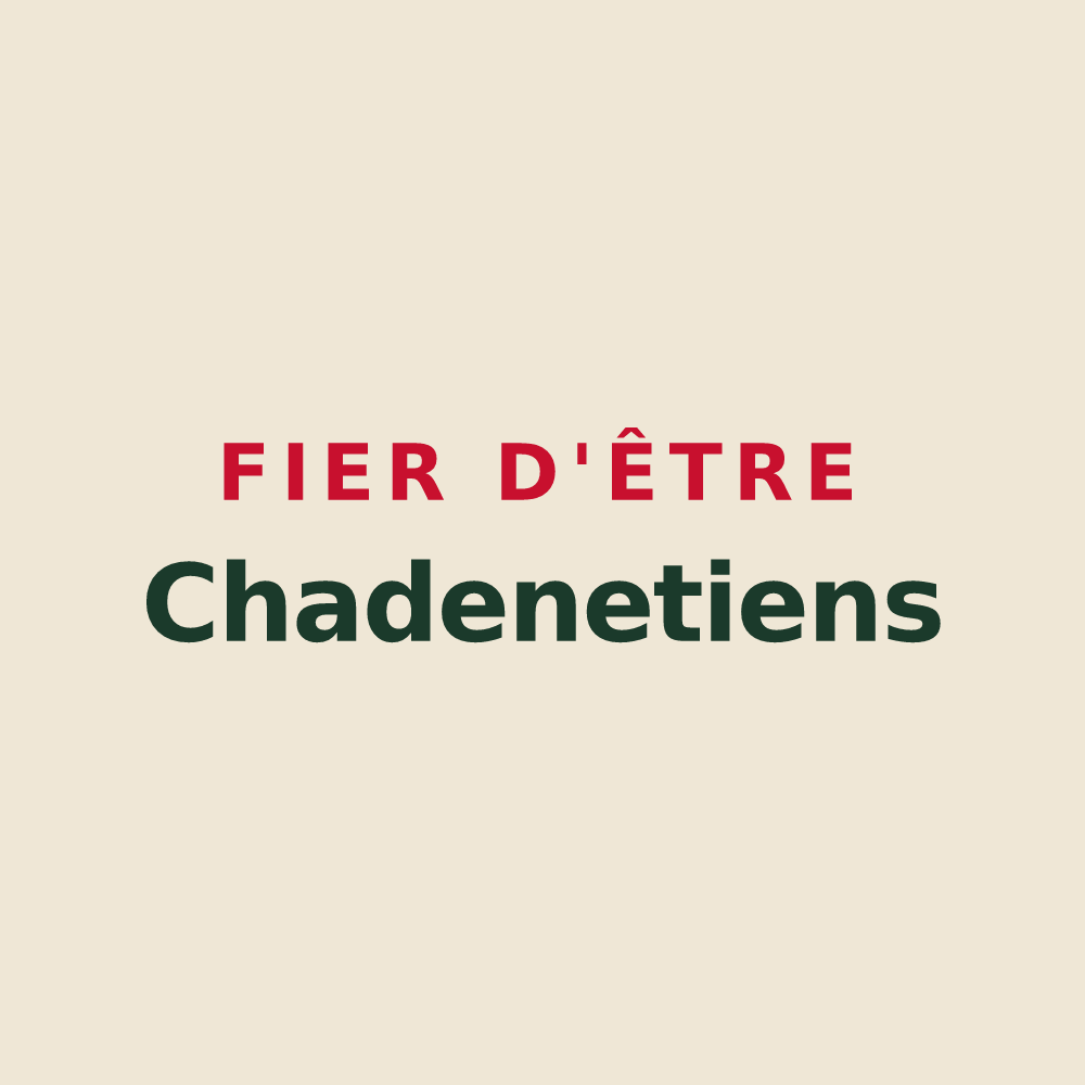 Tote bag « Fier d'être Chadenetiens » — design pour Chadenet